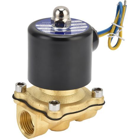Électrovanne en laiton 2W-160-15 G1/2 Normalement Fermée pour Eau Air Gaz AC220V (1/5)