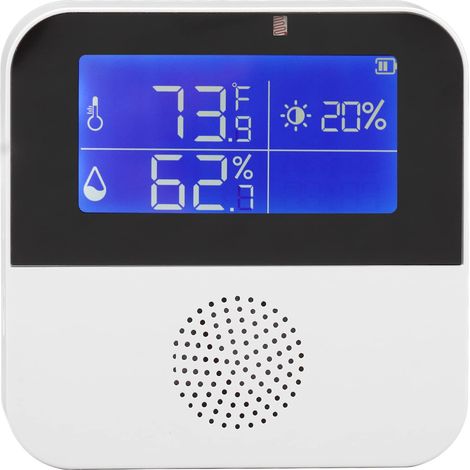 Thermomètre Hygromètre WiFi, Capteur De Température Et D'humidité avec écran LCD De 2,9 Pouces Et Alerte App Thermomètre D'intérieur avec Sonde Externe pour Chambre Froide