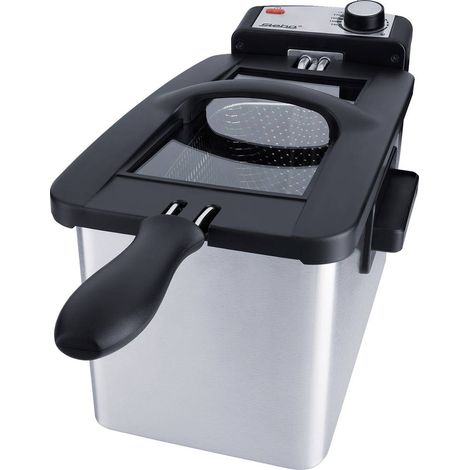 Steba DF 180 Friggitrice in Acciaio Inox 3 L con Finestra XXL 2000 W colore Acciaio Inox (1/5)