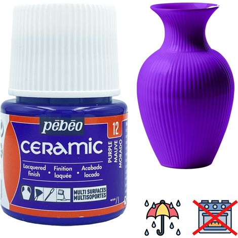 Peinture céramique décorative et résistante à FROID PEBEO 12 VIOLET 45ml (1/5)