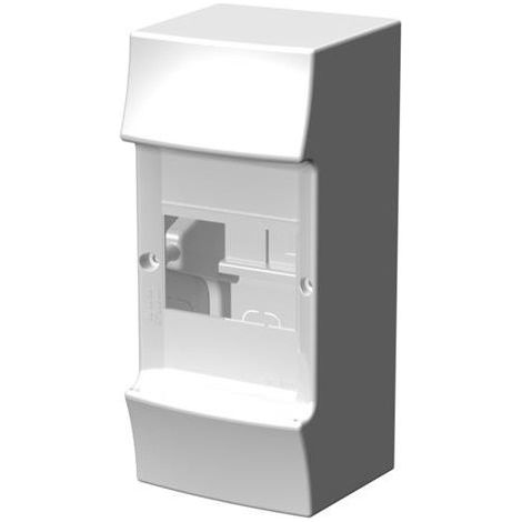 Coffret saillie blanc 1X4 modules plastique blanc 100X223X96mm 650° sans porte IP41 MISTRAL 41W ABB F712018 (1/4)