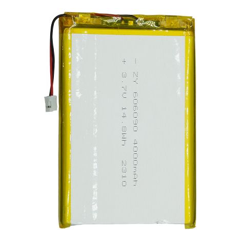 Customized 606090 polymer lithium battery, 4000mAh, 3.7V, for wireless mechanical keyboards and digital products. (1/4)