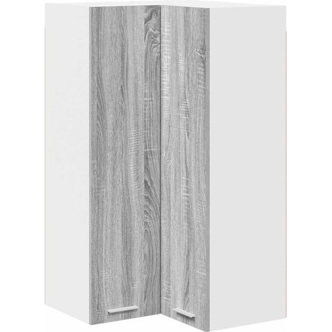 Maison Exclusive - Armadio pensile Grigio Sonoma e Bianco 57 x 57 x 100 cm
