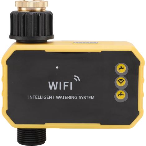 GARRYFIZH ‌Programmateur d’eau WiFi avec panneau solaire – Contrôleur d’irrigation intelligent pour tuyau de jardin (app)‌ – Gestion à distance pratique