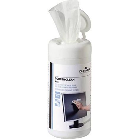 DURABLE Reinigungstuch SCREENCLEAN BOX 573602 100 St./Pack. (1/4)