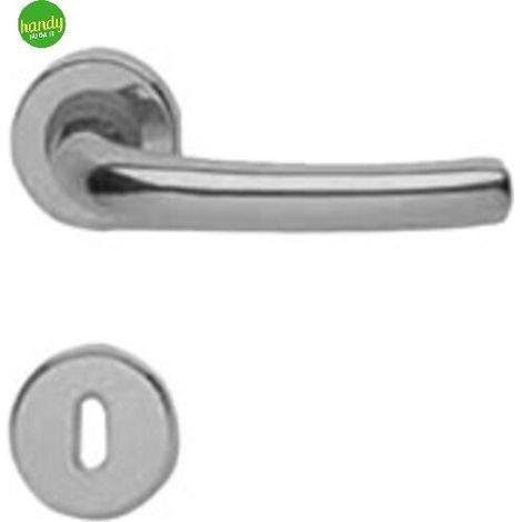GM05-Z - MANIGLIA PER PORTE DA 8 MM CROMOSATINATO