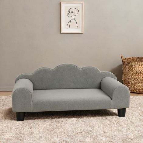 Couchage pour chien en mDF Tessuto french terry 66 x 42 x 28,5 cm (1/5)