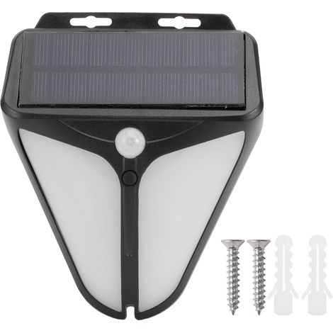 Lampe d'alarme solaire étanche à détection de présence humaine pour jardin, ferme, entrepôt, clôture. (1/5)