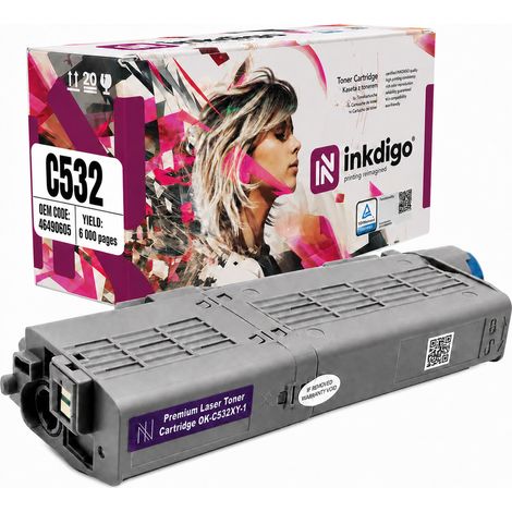 Inkdigo Toner 46490605 kompatibel mit OKI C532DN MC563DN C542DN MC573DN TÜV-zertifiziert (1/5)