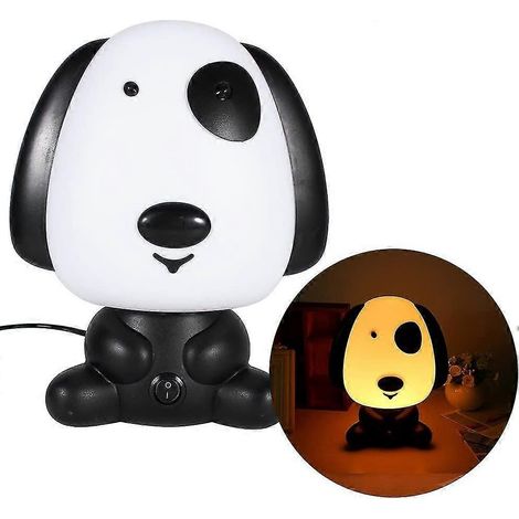 Veilleuse enfant LED lumière blanche chaude en plastique ABS pour chambre, bureau, cadeau de Noël (1/5)