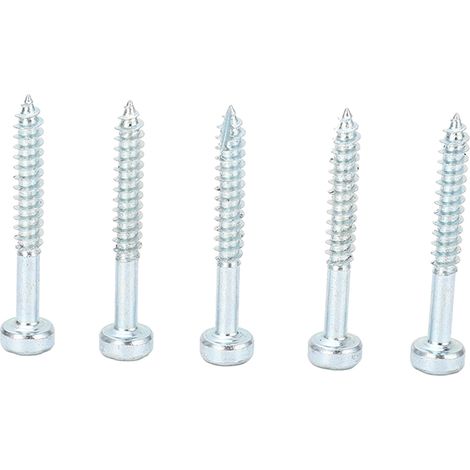 100 selbstschneidende Schrauben, Vierkantkopf, 1 bis 1/4 Zoll (32 mm), scharfe Spitze, Feingewinde (1/5)