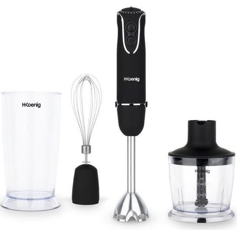 Stabmixer Schwarz, 850W, Turbo 5 Geschwindigkeiten, H.Koenig