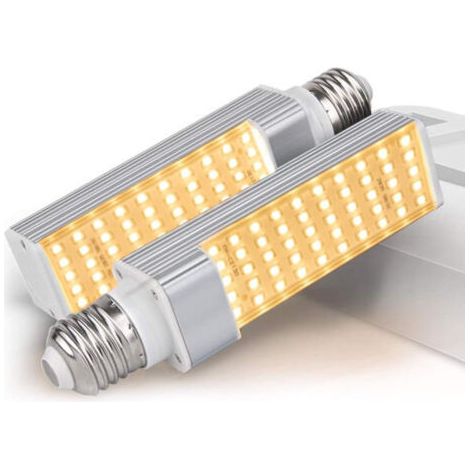 Lampes de culture LED 50 W (2 unités) - Spectre complet, culot E27 remplaçable (modèle 2025). (1/5)
