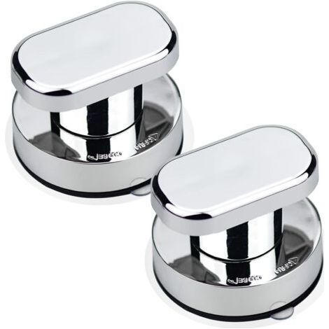 2PCS Poignée de Porte à Ventouse Poignée Ventouse Baie Vitrée Ventouse Forte Tirer Poignées pour Verre de Salle de Bain Armoire Tiroir Poignée de Porte NPTERBL (1/5)