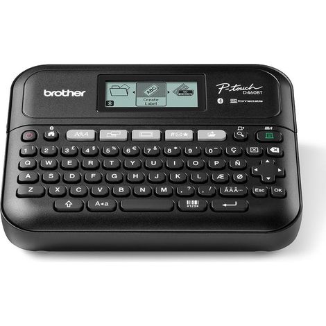 Brother PT-D460BTVP Etikettendrucker Wärmeübertragung 180 x 180 DPI 30 mm/sek Verkabelt & Kabellos TZe Bluetooth QWERTY