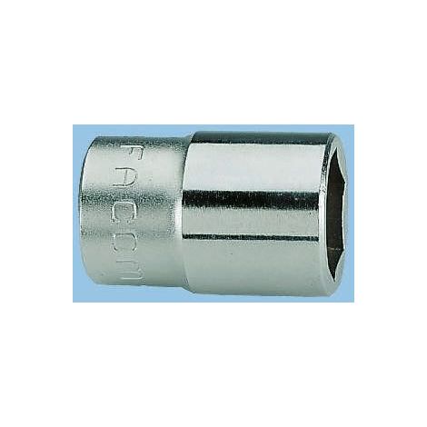 Facom – Douille 18mm Bi-Hexagone – Entraînement carré 1/2" – Longueur 36mm – Finition poli pour cliquets – Série douilles 12 pans
