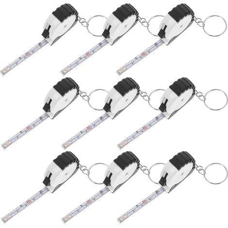 10 mini mètres ruban, rétractable, acier carbone/ABS, pour maison (1/5)