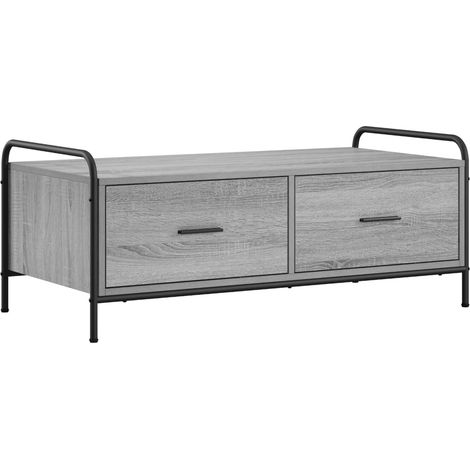 Coffee Table Grey Sonoma 99.5 x 49 x 41 cm Engineered Wood vidaXL (1/5)