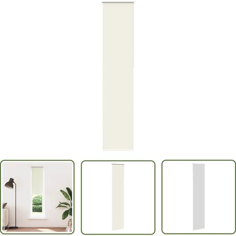 vidaXL Verdunkelungsrollo Cremeweiß 50x230cm Stoffbreite 45,7 cm (1/5)