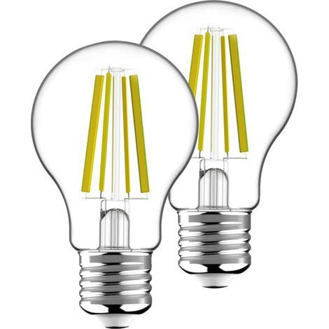Ampoule Led A60 E27 - Blanc Chaud - 3.8w 3000k - Boite De 2