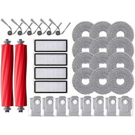 Filtre pour aspirateur brosse pour aspirateur Filtre de brosse pour aspirateur filtre de Roborock Qrevo L / QR 798 / QV 35A / QR 598 Aspirateur Main Side Brosse HEPA Filtre Serpillière Cloth Dust Bags (1/5)