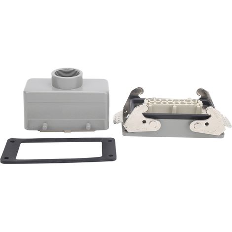 Connecteur étanche industriel 16 broches à double verrou, prise aviation robuste pour usage intensif, accessoire professionnel (1/5)