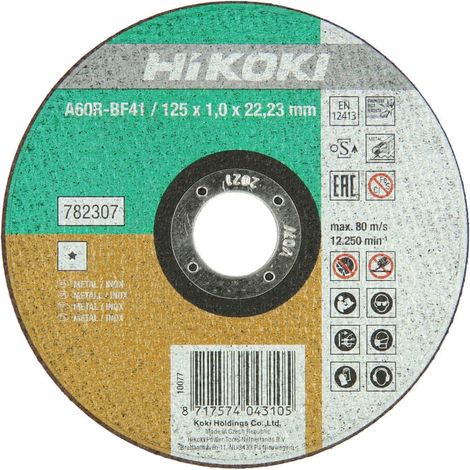 Hikoki - Disco Abrasivo Per Ferro Ø115 Con Spessore Da 1 Mm