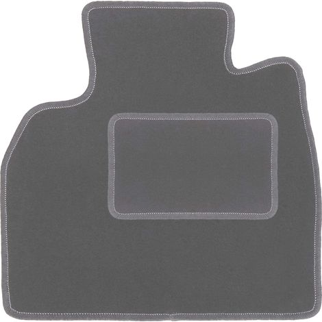 Alfombrilla terciopelo conductor para: Renault Grand Espace IV monovolumen (2002-2014) grafito