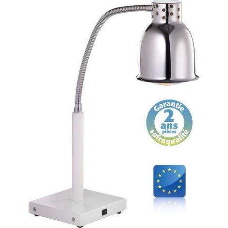 Lampe chauffante sur pied - Blanc - 250 W - Sofraca
