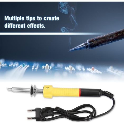 Stylo Graveur Électrique avec Embouts pour Pyrogravure sur Bois – Kit d'Outil de Marquage (Jaune) (1/5)