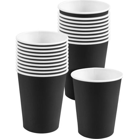 Gobelets En Papier 9 Oz Couleurs Unies Pour Anniversaire Fête Vaisselle Jetable (1/4)
