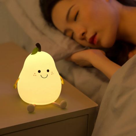 Nachtlicht für Kinder, Kawaii-Baby-Nachtlicht, Silikon-USB-LED-Nachttischlampe mit 7 wechselnden Farben, Touch-Nachtlicht, Kinderzimmerdekoration für Mädchen und Frauen