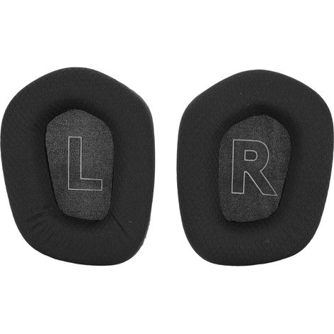 Coussinets d'oreille professionnels insonorisés, rembourrage de rechange en mesh respirant doux pour casque G733, noir. (1/5)