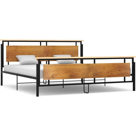 Maison Exclusive - Bett Metall 200x200 cm (1/5)