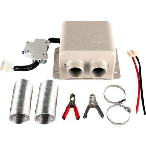 Chauffage de Voiture pour Camping-Car 12 V 600 W 2 Trous, Portable, Chauffage Rapide pour l'hiver, dégivrage de Pare-Brise, Compatible avec désembuage pour Divers véhicules 12 V (1/5)
