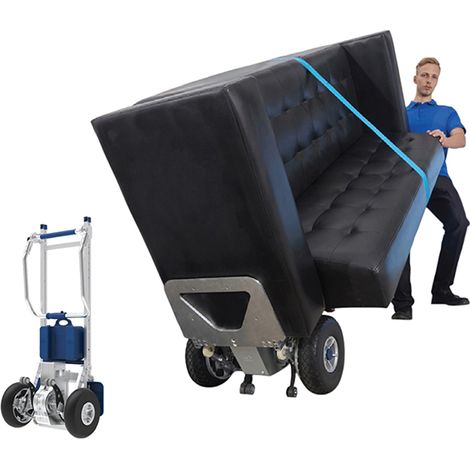 Diable électrique escalier pliable - Bavette 400x240mm- Moteur amovible - Charge max 210kg - DMEG210MA/CV