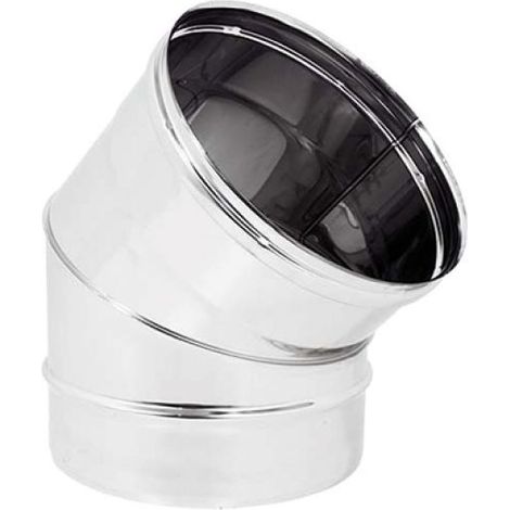 Curva 45° monoparete acciaio inox aisi 304 ø100 sp 0,5 mm EUROPROFIL