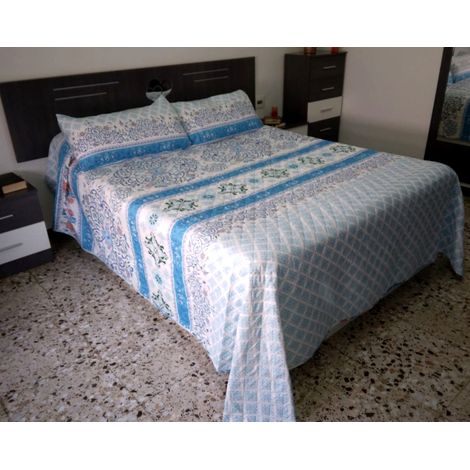 Couvre Lit Lit 135CM 100% Polyester 230X260CM Deux Oreiller 57X75CM Mandala (1/5)