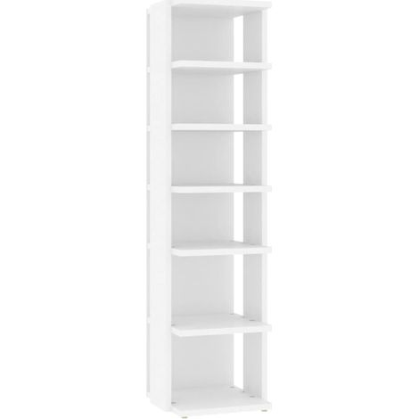 Maison Exclusive - Scarpiera Bianca 27,5x27x102 cm in Legno Multistrato