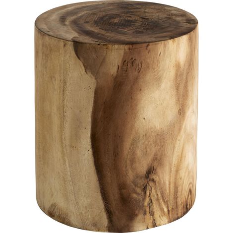 Table basse ethnique en bois de suar finition vieillie marron - Marron bois vieilli naturel (1/5)
