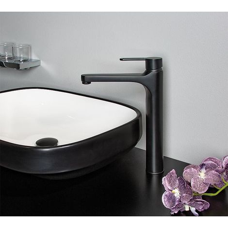 Mitigeur de vasque Enzan Nero noir mat (1/4)