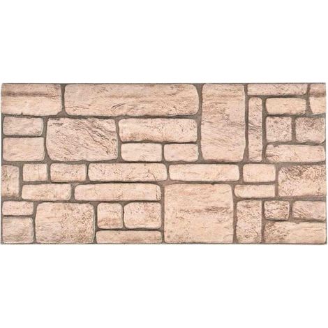 10 panneaux muraux beiges, 100 x 50 cm, mousse EPS. (1/5)