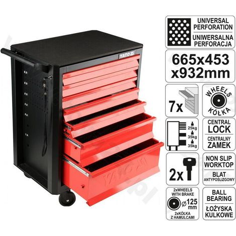 YATO WÓZEK WARSZTATOWY  7-SZUFLAD   09000