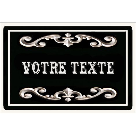 Plaque de porte en métal personnalisée – Imprimée en France par sublimation thermique – Résistante et durable – Dimensions 15x10 cm