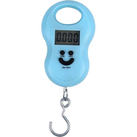 Balance électronique portable pour bagages, balance numérique, capacité maximale 50 kg/110 lb (lb, g, oz, kg), fonction tare, idéale pour les voyages (1/5)