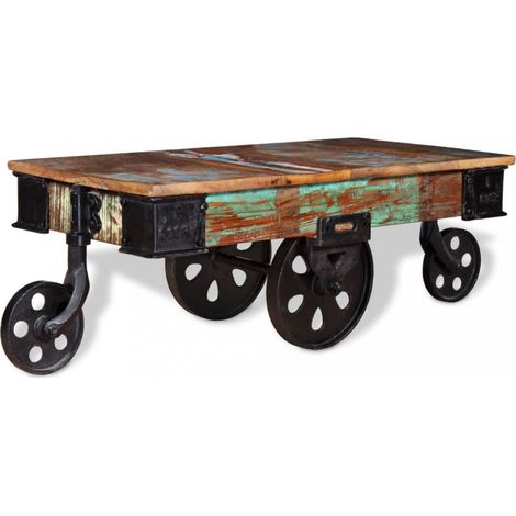 Couchtisch Altholz 90x45x35 cm vidaXL (1/5)