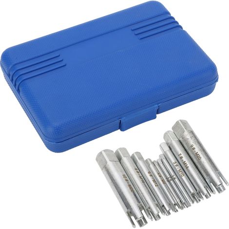 Set mit 10 abgebrochenen Schraubenausdrehern, gehärteter legierter Stahl, Gewindeentfernungswerkzeug mit Aufbewahrungsbox (1/5)