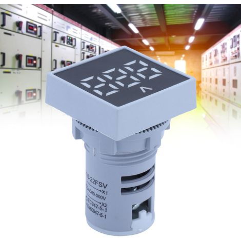 AD16-22FSV 60500V AC Mattierte Frontplatte Spannungsanzeigeleuchte Weiß (1/5)
