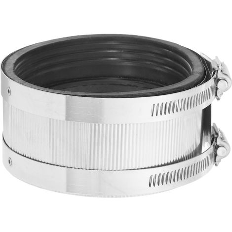 Flexible Tuyau Raccord, 96-107mm Tuyau Connecteur avec Inox Acier Tuyau Colliers Inox Acier Tuyau Réparation Collier pour Plastique et Métal Tuyaux (1/5)