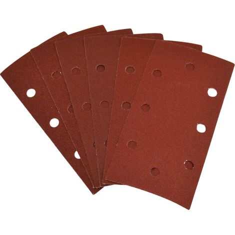 Brúsny papier pre vibračnú brúsku 93x187 mm, 2x K60, 2x K80, 2x K100